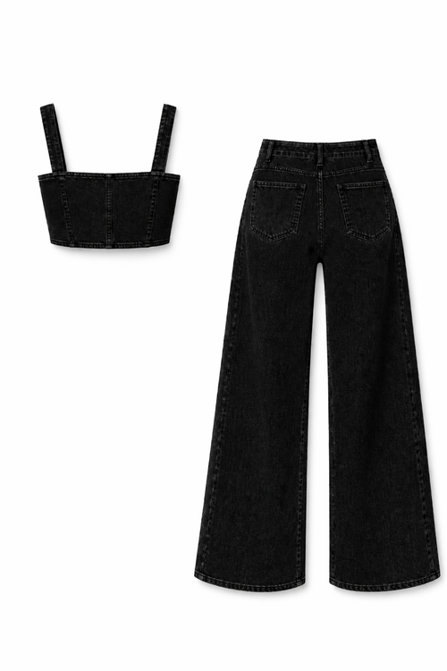 Bella Bow Denim Set