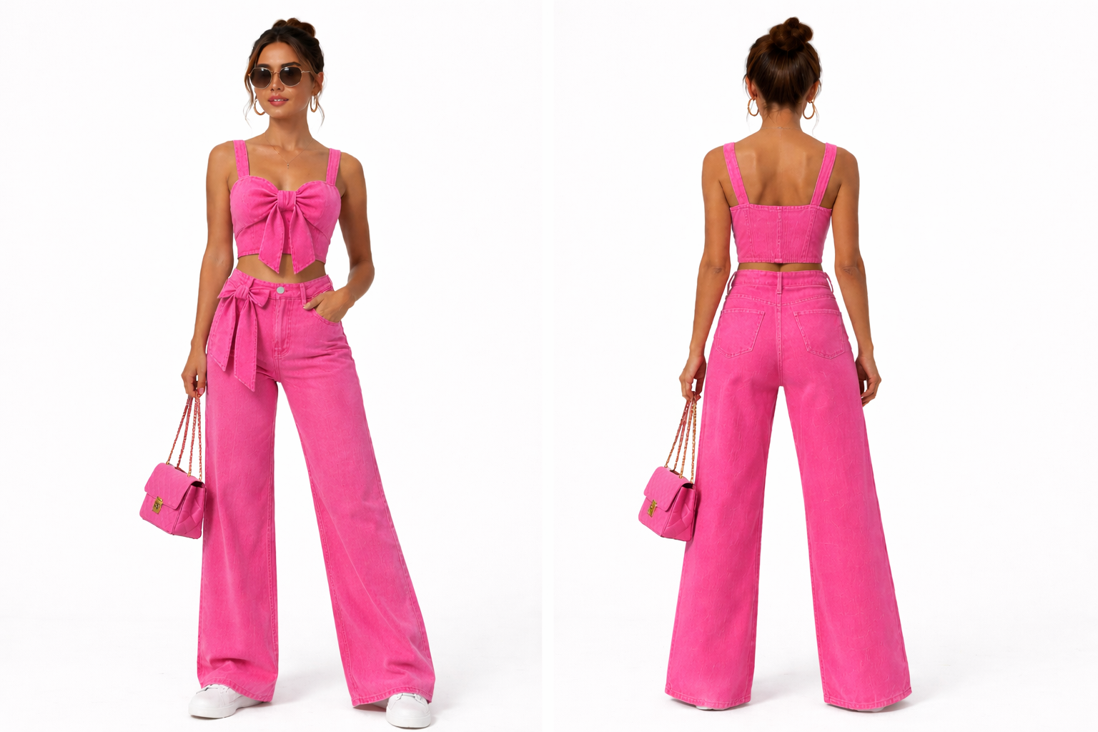 Bella Bow Denim Set