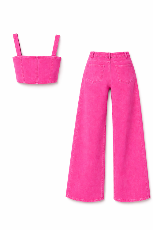 Bella Bow Denim Set