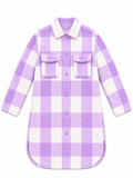 Plaid Overshirt Coat