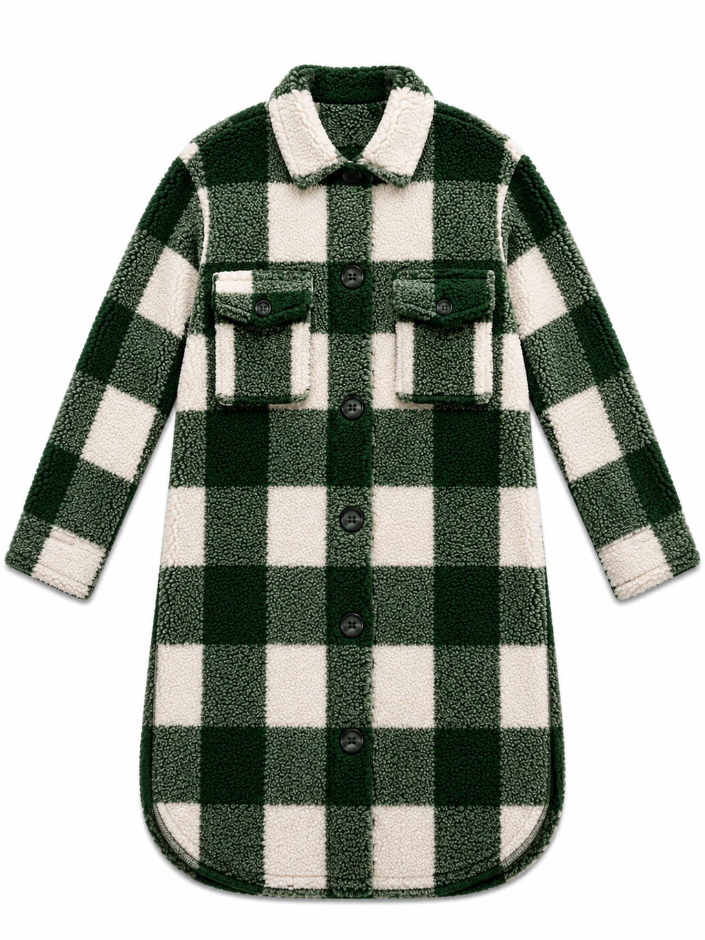 Plaid Overshirt Coat